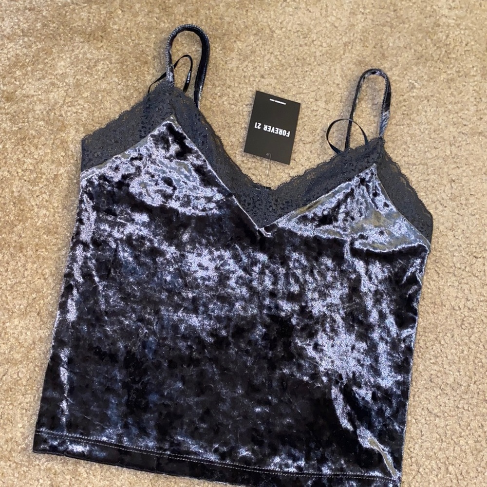 Soft top with lace